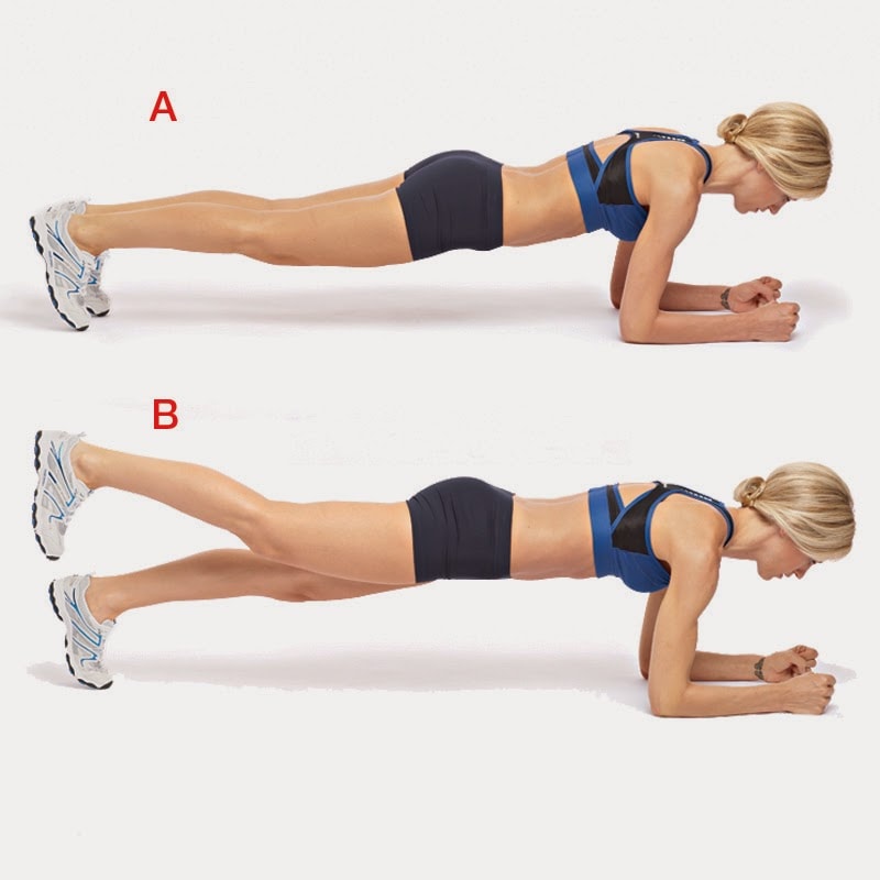 Forearm Plank with Hip Extension