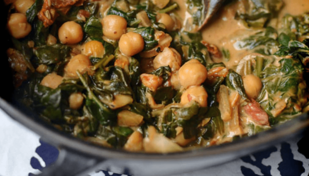 spinach and chickpeas to boost your immune system